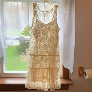White lace dress